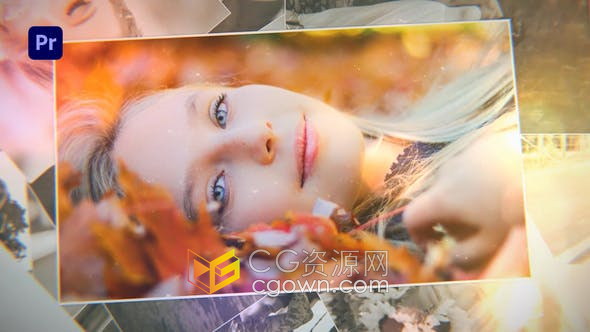 Premiere Pro 2021照片幻燈片現(xiàn)代美好回憶視頻相冊-PR模板