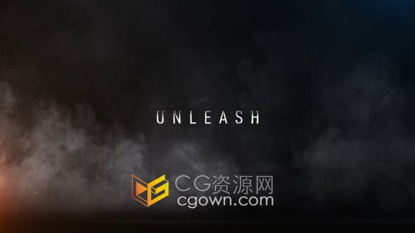 AE模板-煙霧特效金屬文字動畫制作動作電影預(yù)告片頭視頻