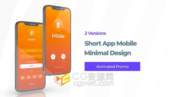 AE模板-Phone 12 App Promo應(yīng)用程序宣傳廣告包含37個設(shè)備動畫13個場景視頻