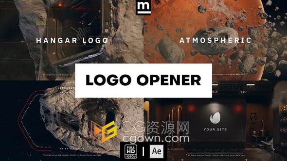 AE模板-3D行星宇宙太空科技發(fā)展宣傳片科幻電影預(yù)告視頻