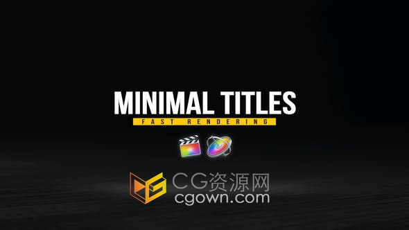 FCPX插件-24组文字标题动画视频字幕效果4K分辨率