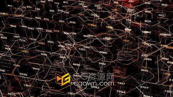 視頻素材-新網(wǎng)絡(luò)技術(shù)大數(shù)據(jù)分析與數(shù)字計(jì)算全息圖CPU電路板動(dòng)畫背景