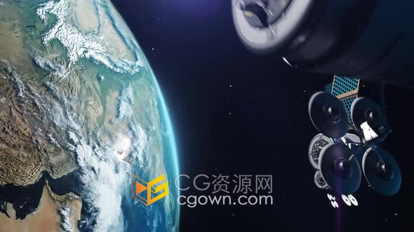 視頻素材-環(huán)球衛(wèi)星網絡適用互聯網產業(yè)發(fā)展軍事空間技術監(jiān)測主題
