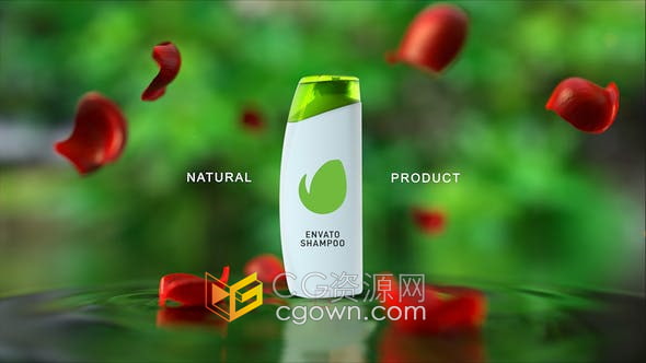 AE模板-生態(tài)健康美容美發(fā)沐浴露護(hù)膚品日化產(chǎn)品包裝展示