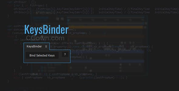 KeysBinder v1.05 AE脚本多图层关键帧组合组一组滑块控制工具