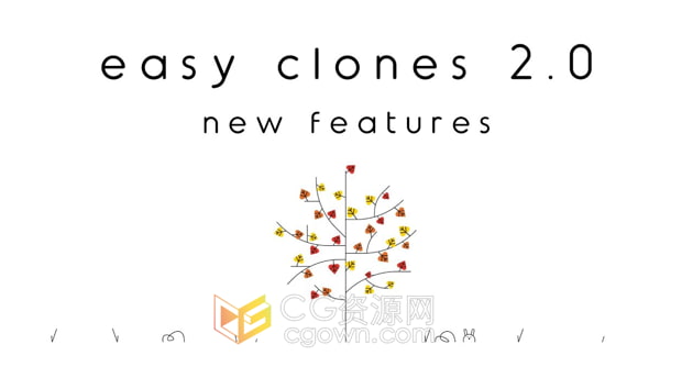AE脚本Easy Clones v2.1为2D图层克隆系统工具