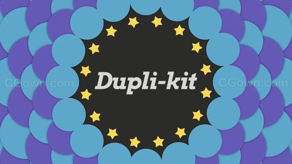 AE脚本Dupli-Kit v1.2图层复制排列图案动画效果制作