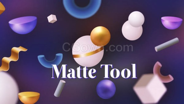 AE脚本20小工具Matte Tool v2.1裁剪蒙版分割合并图层蓝屏绿幕抠像