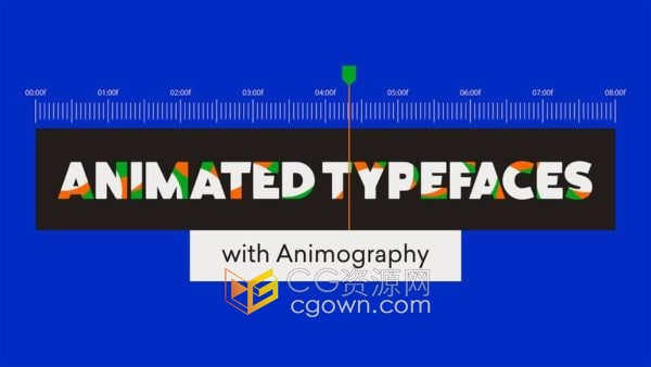 创建动画字体动态排版设计MG动画课程-AE视频教程