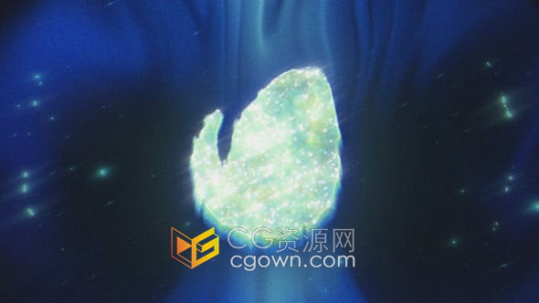 AE模板-液態(tài)效果閃亮神秘感標(biāo)題和標(biāo)志動畫