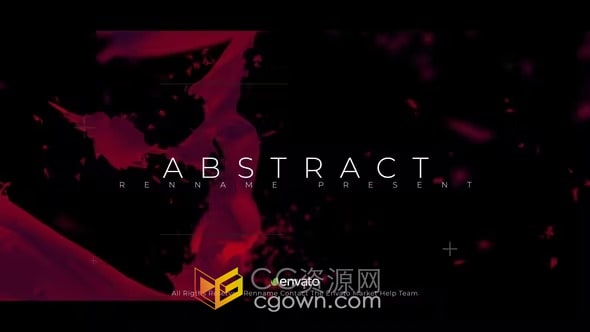 抽象場(chǎng)景動(dòng)畫電影開(kāi)場(chǎng)白潮流風(fēng)格介紹宣傳視頻-AE模板