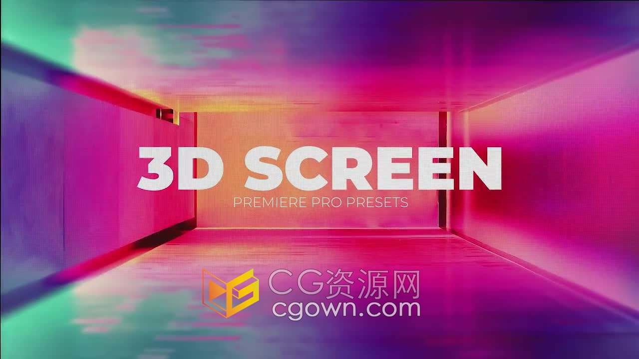 PR预设-82种3D虚拟拍摄镜头屏幕动画效果像素化高光相机对焦抖动等