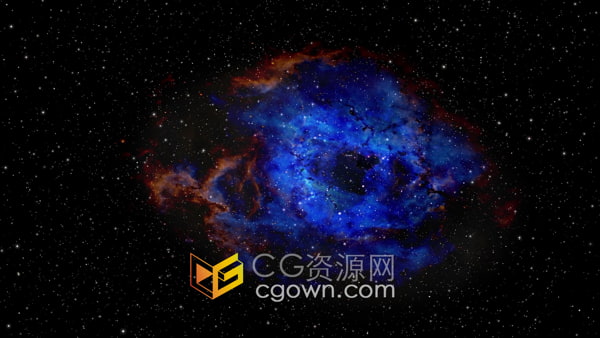 穿越星云银河系恒星抽象3D动画场景背景视频素材下载