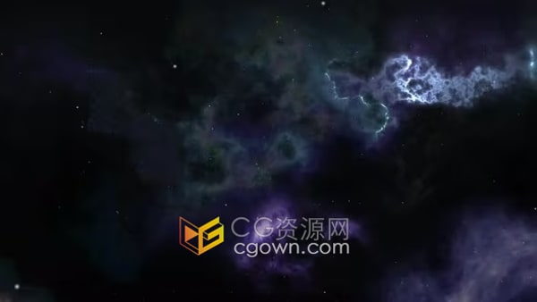 背景視頻素材宇宙深色場景星系星云科幻天空效果4K分辨率