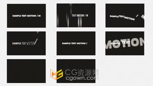 AE預(yù)設(shè)14種Text Animator文字動(dòng)畫效果一鍵制作