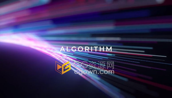 AE模板彩色线条生长动画适合AI人工智能科技感主题宣传预告片介绍