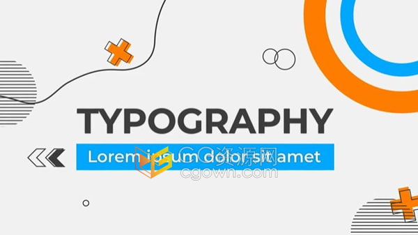 现代清新排版Fresh Typography AE模板文字标题动画