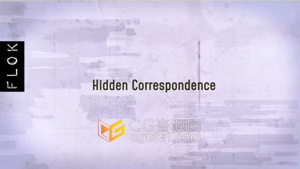 筆墨刷擦除效果標題展示間諜情報電影戲劇紀錄片預告視頻-AE模板