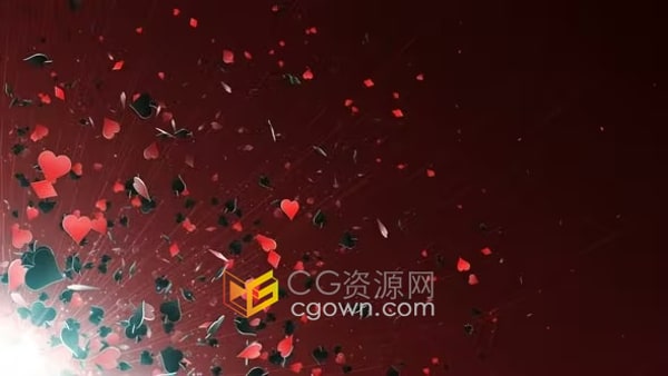 線拉著德州撲克牌符號(hào)元素場(chǎng)景動(dòng)畫視頻素材免費(fèi)下載