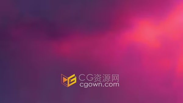 紫色煙霧云朵閃電風(fēng)暴漆黑夜空閃電效果視頻素材