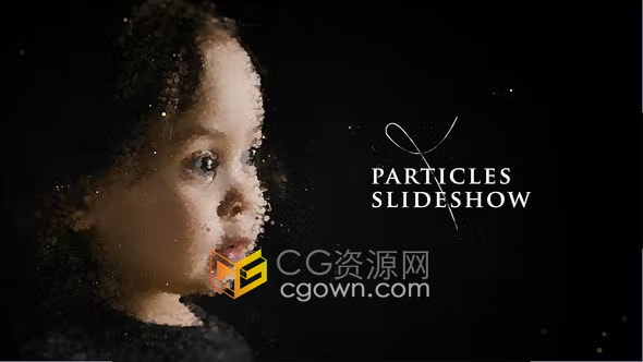 Particular4插件制作粒子沙化特效照片動(dòng)畫(huà)介紹宣傳視頻AE模板