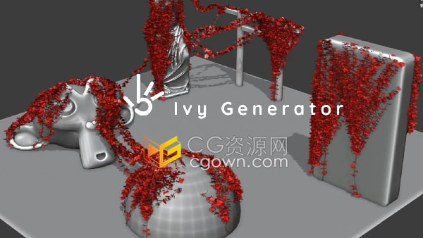 Ivy Generator Blender 3.0常春藤藤蔓生长动画生成器