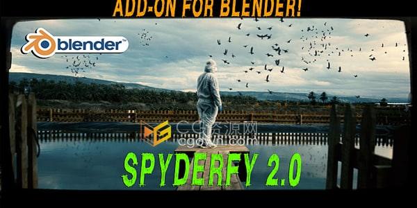 Spyderfy v2.5 Blender插件3D動物群體動畫特效制作