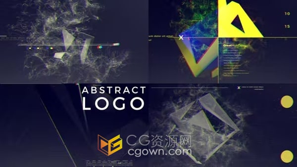 AE科技片頭模板-Logo Abstract抽象大氣企業(yè)標(biāo)志揭示動畫