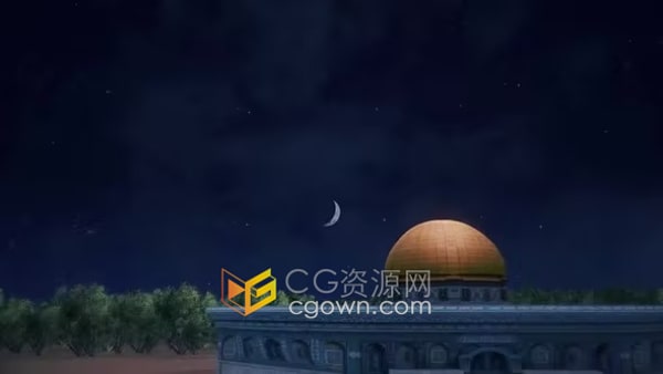 全高清齋月背景視頻素材免費(fèi)下載