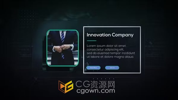 AE模板-數(shù)字技術(shù)商業(yè)活動視頻演示科技公司宣傳片