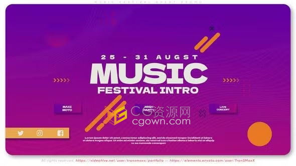 AE模板-DJ演示音樂會開幕式音樂節(jié)活動宣傳視頻舞會宣傳片