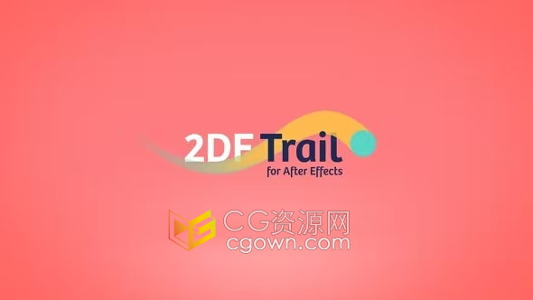 2DF Trail AE预设双色彩色拖影轨迹动画生成器MG图形工具