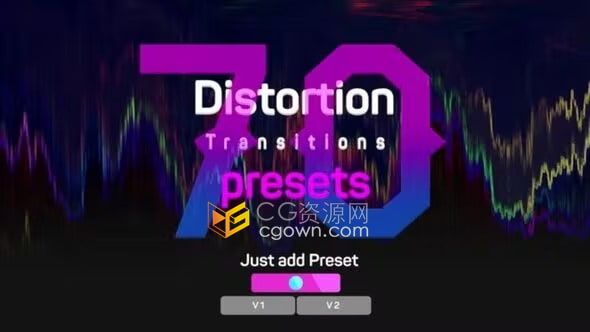 PR转场预设-极端扭曲变形失真过渡Distortion Transitions Presets 2