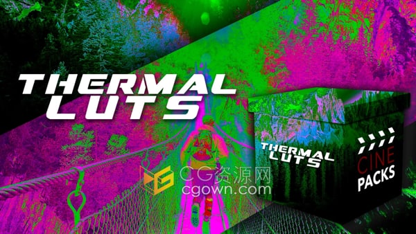 Thermal LUTs 镜头红外热外观效果视频风格调色预设16种