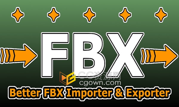 Blender导入导出FBX模型插件Better FBX Importer & Exporter v5.4.8
