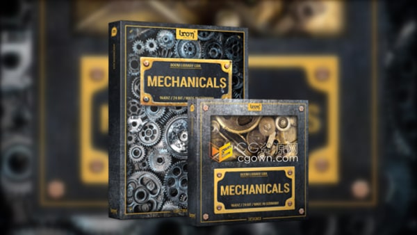 Mechanicals 3780种声音工业钢铁金属机械齿轮转动碰撞音效素材