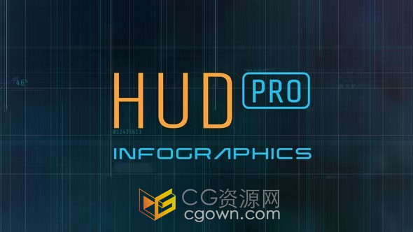 AE科技HUD模板信息圖表創(chuàng)建高科技界面動畫效果視頻