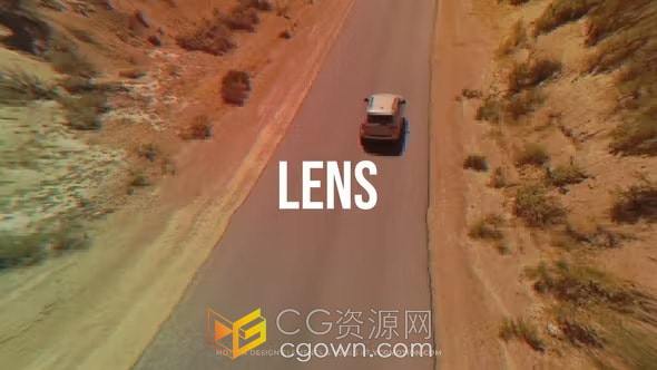 Lens Glitch 20組鏡頭變形故障特效畫(huà)面制作AE模板