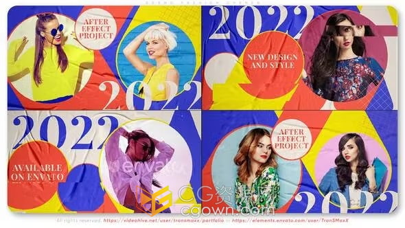 2022盛大時尚揭幕戰(zhàn)品牌宣傳片頭視頻AE模板