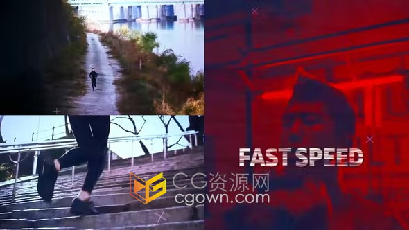 快速故障效果健身運(yùn)動(dòng)體育宣傳廣告DR達(dá)芬奇視頻模板