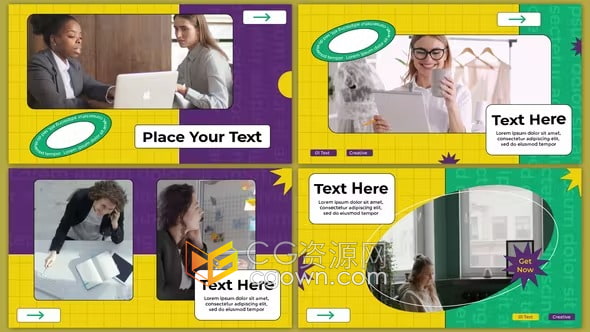 Creative Slideshow创意幻灯片在线商店包装海报商务机构短视频宣传AE模板