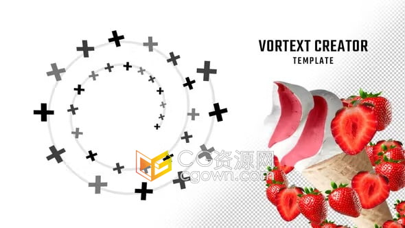 AE模板-制作3D龙卷风旋风旋涡转动效果广告动画Vortex Creator