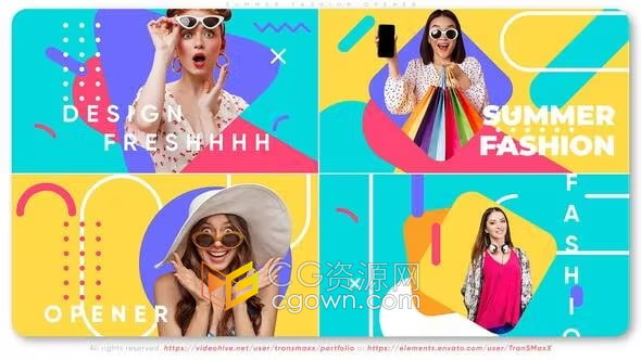 AE模板-服装商店促销视频清仓活动广告制作夏季时尚宣传