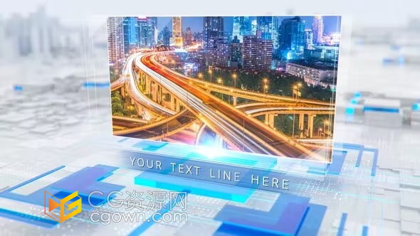 3D图形动画场景企业幻灯片公司宣传视频制作AE模板