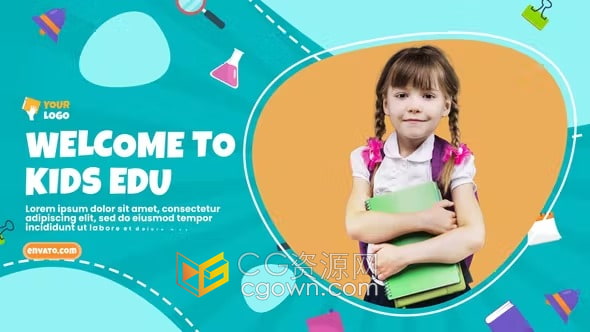 AE模板-兒童教育宣傳片幼兒在線課程親子教學(xué)培訓(xùn)中心視頻廣告