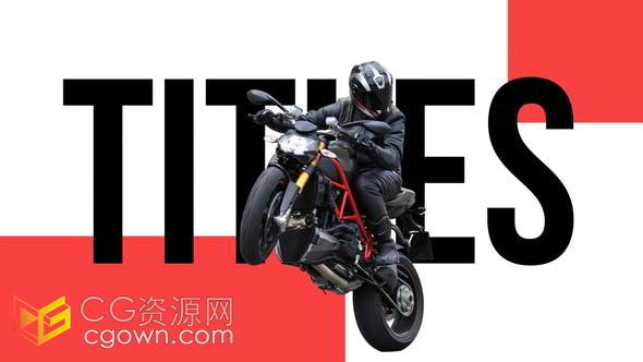 摩托飞驰极限运动炫酷竞速开场视频AE模板