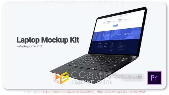 PR模板-笔记本电脑广告网站服务应用程序宣传视频