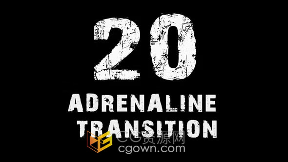 20 Adrenaline Transitions活力动画毛刺和扭曲过渡效果-DR达芬奇模板