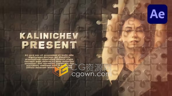 AE模板-拼图效果优雅相册Puzzles Memories Slideshow-CG资源网 AE模板-拼图效果优雅相册Puzzles Memories Slideshow