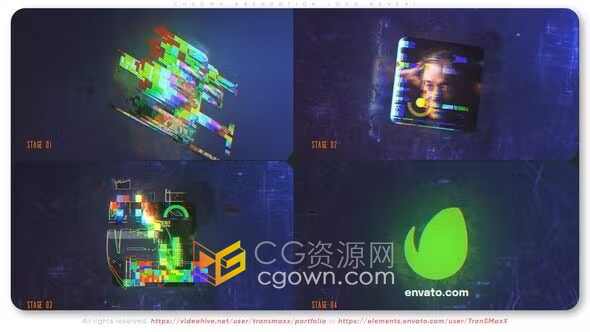 科幻元素動畫未來技術(shù)數(shù)字標(biāo)志LOGO視頻片頭AE模板